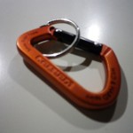 バーテックス(VERTEX) カラビナ フラット 5mm 橙/黒